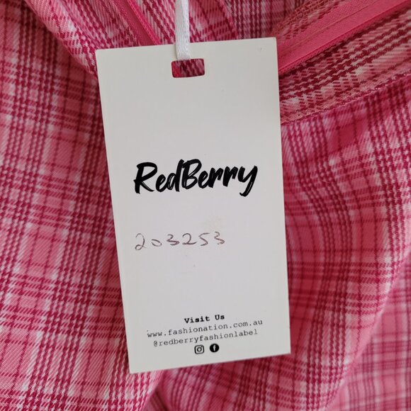 NWT Red Berry Fashion vintage style pink stripe pants - Picture 5 of 7